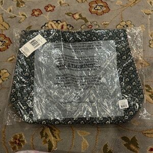 Vera Bradley Mistletoe Lattice Small Original Zip Tote NWT